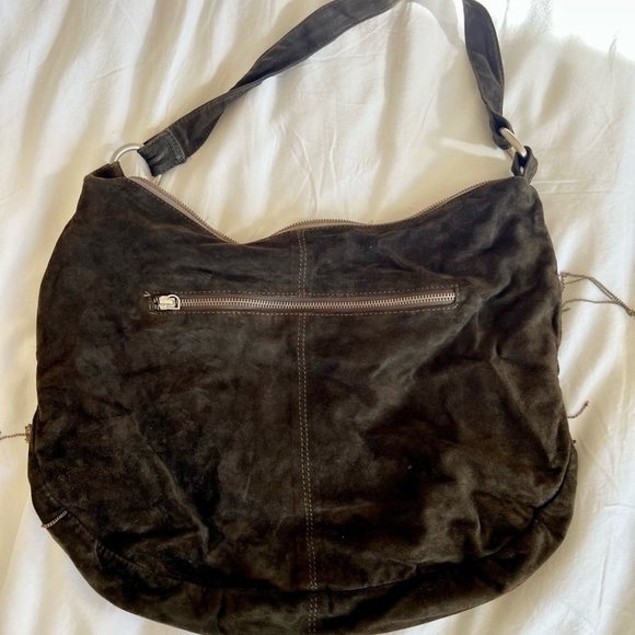 Antik Batik Beaded Hobo Bag — Khaki Green - Picture 2 of 6